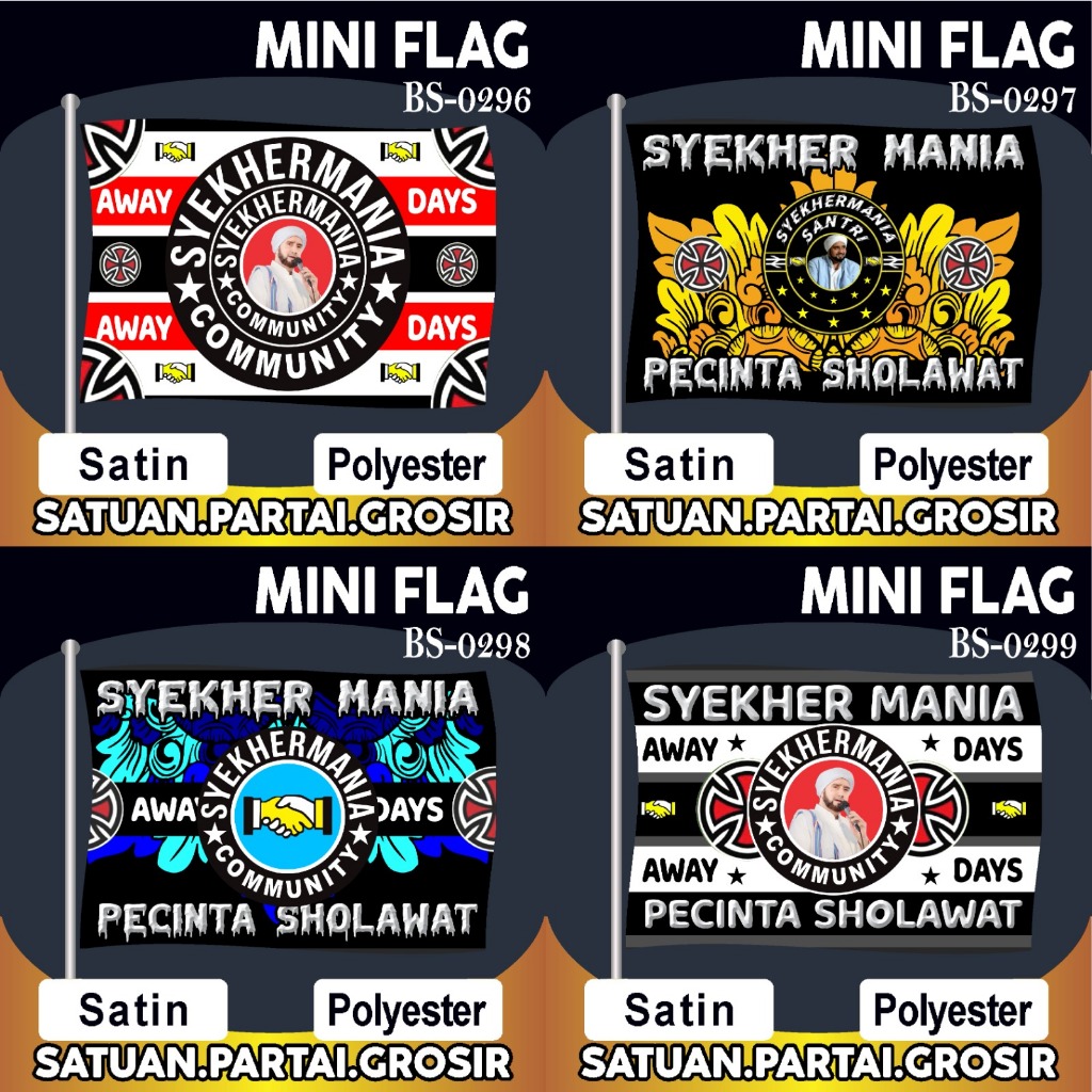 Bendera Syekhermania Desain Terbaru v74/Bendera Syekhermania Community/Bendera Sholawat