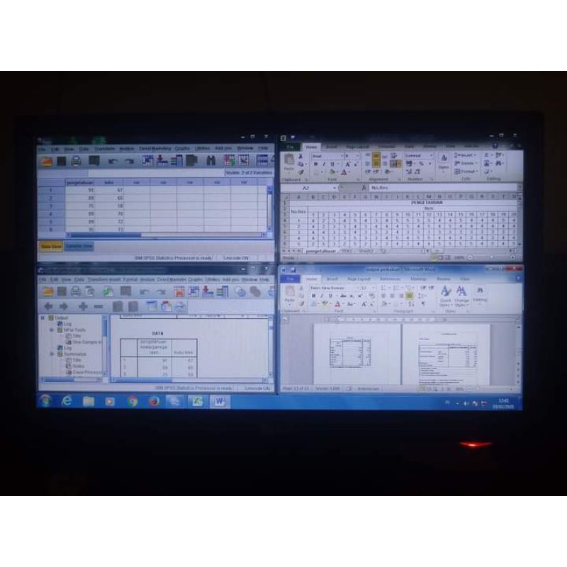 

perbaikan olah data SPSS tidak valid reliabel normal linier homogen dll - KERTAS PRINT