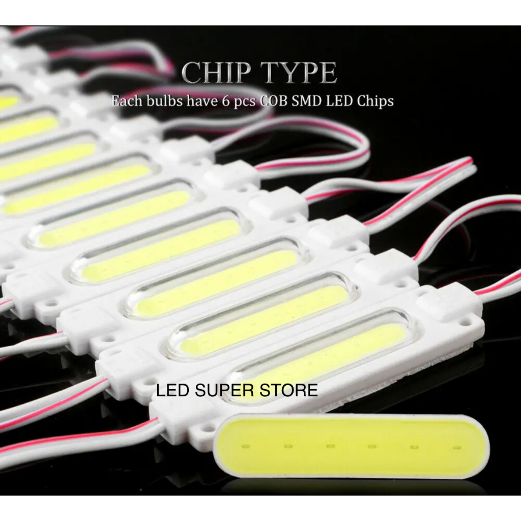 Holly Dstore [100Pc] Module Lampu Samsung Led Modul Cob 6818 12-24 Volt Kolong Truk