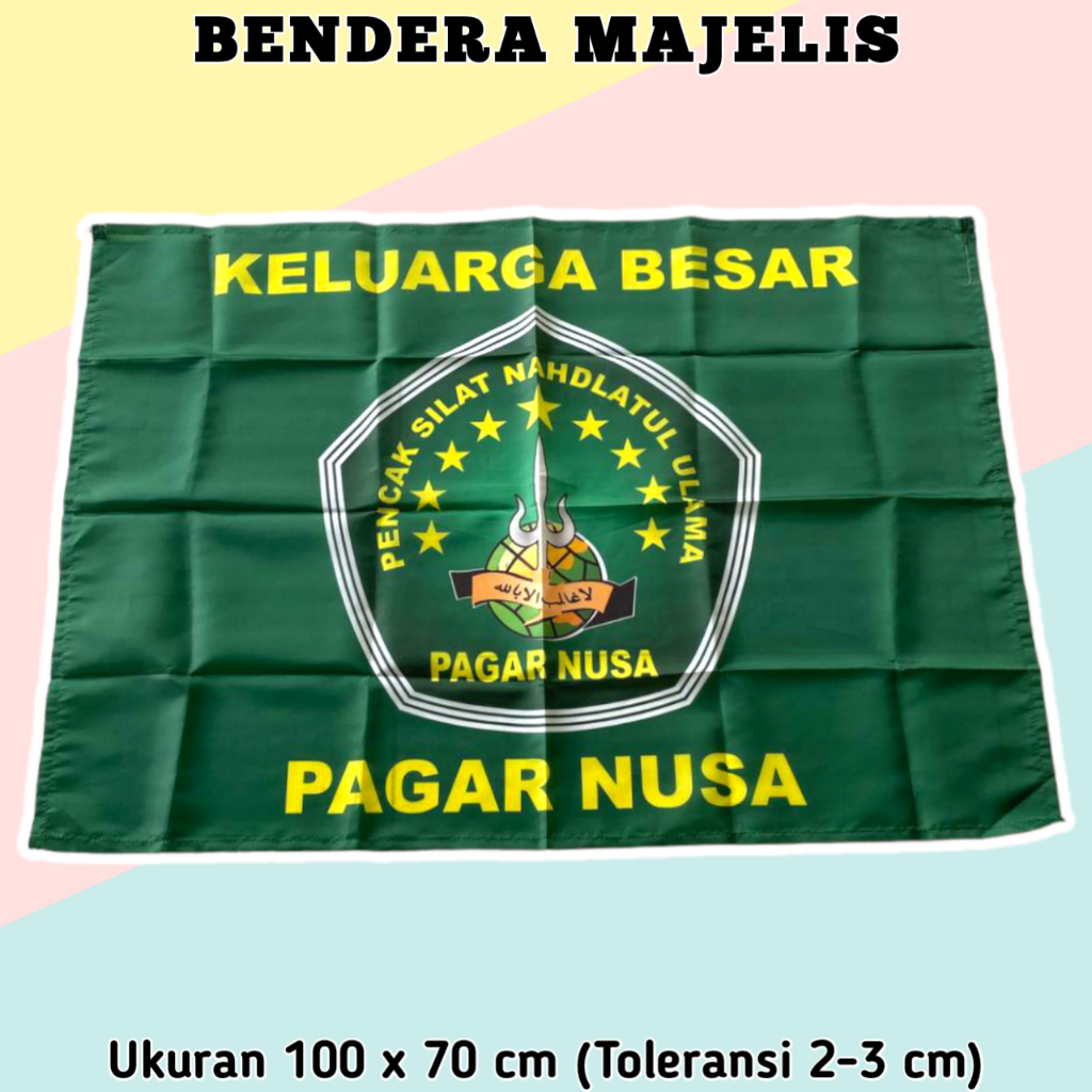 Bendera Pagar Nusa / Bendera Majelis Sholawat / Bendera Majelis Besar / Mini Flag Bendera Umbul Umbu