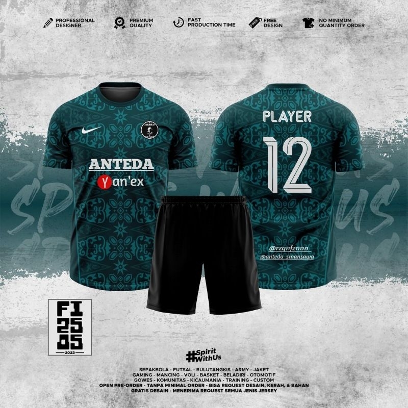Jersey Futsal/Football Printing Custom