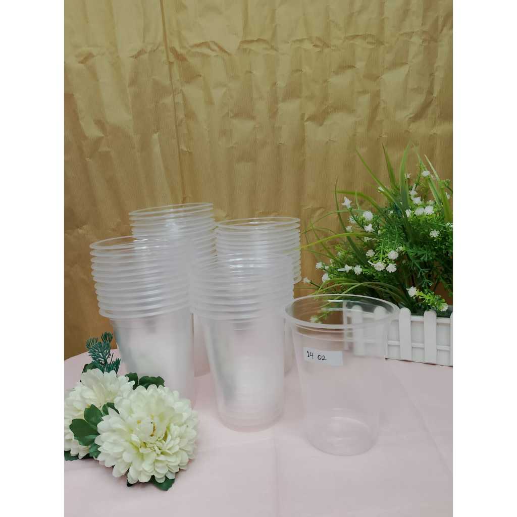 Gelas Pop Ice Gelas Ukuran 14OZ Gelas Plastik Minuman