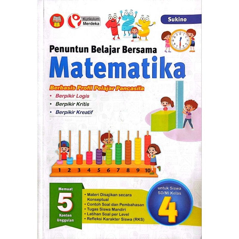 BUKU PENUNTUN BELAJAR BERSAMA MATEMATIKA SD/MI KELAS 4 - SUKINO