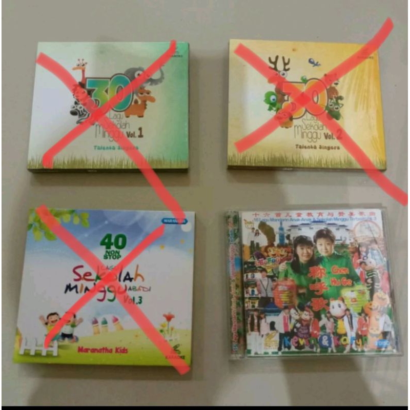 Audio CD Kumpulan lagu Sekolah Minggu bahasa Indonesia Mandarin