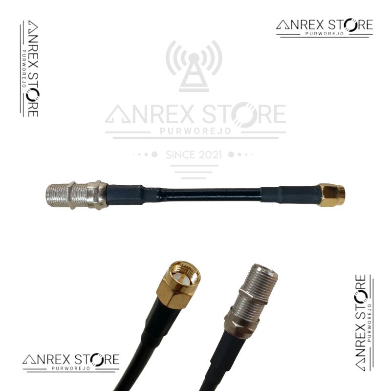ANREX STORE Pigtail SMA MALE Single to F Female / Pigtail Modem B312 B320 / Pigtail Modem Orbit Star