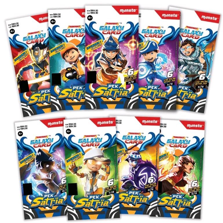 BoBoiBoy Galaxy Card: Pek Satria (54 Kad)
