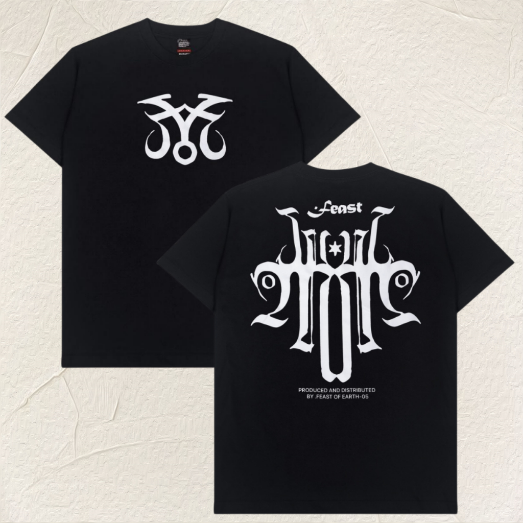 【COD】 .Feast - Earth-05 - T-Shirt - Black Trendy dan fashionable