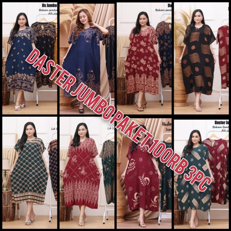 PAKET USAHA DASTER JUMBO 100 3PC|| DASTER JUMBO RAYON||DASTER KEKINIAN||DASTER MURAH