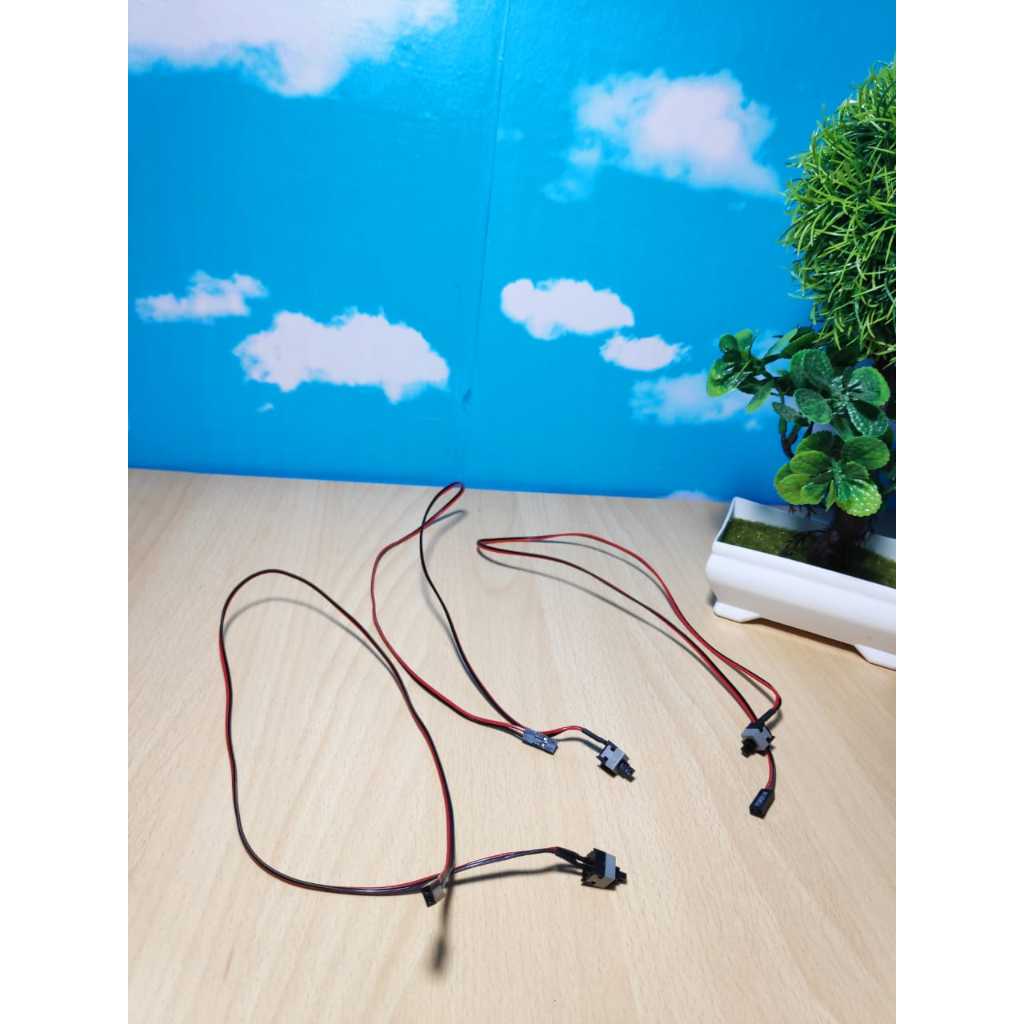 Kabel front panel reset switch power button untuk pc cpu