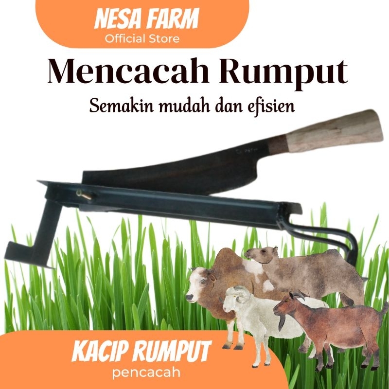 SATU SET KACIP ALAT PENCACAH RUMPUT ODOT GAJAHAN RENDENG MURAH