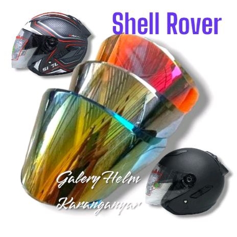 (Three Maestro)Kaca Flat Visor Helm Shell Rover Dan Optimus X Plus Rachet All Varian (TM1)