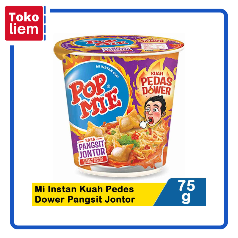 

Pop Mie Mi Instan Pedes Dower Pangsit Jontor 75g