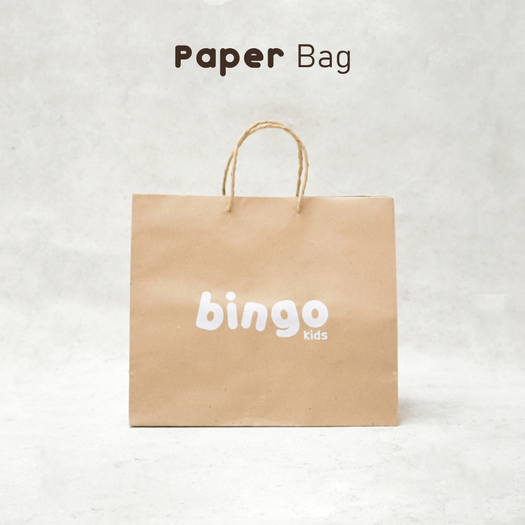 

BINGOKIDS | PAPER BAG / Handle Bag 30cm x 12cm x 26cm