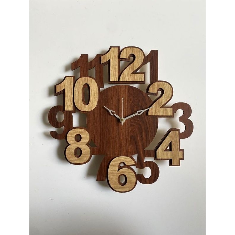 Jam Dinding Desain Retro Klasik Kayu Jati
