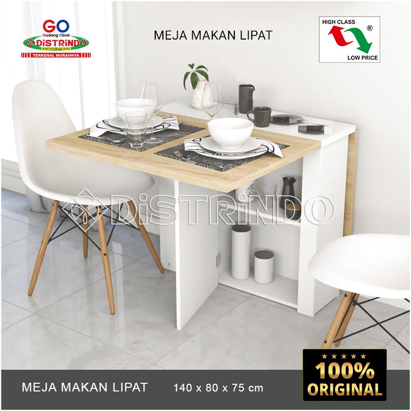 Distrindo - Cubic Meja Makan Minimalis / Dining Table / ELENA DT 140 - ALLISON DT 120
