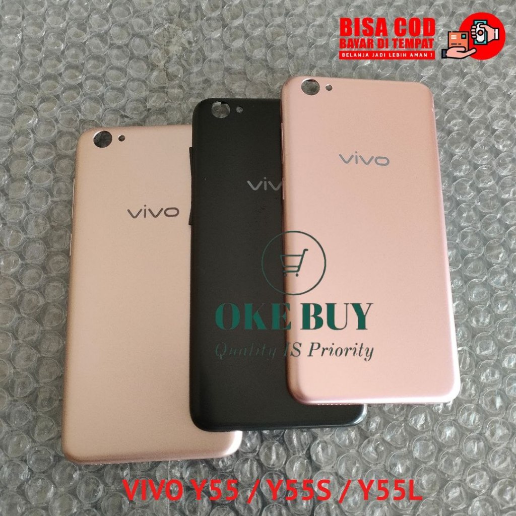 Backdoor Casing Tutup Belakang Hp Vivo Y55 / Y55s 1610 / Y55L 1603 Bekdor Back Cover Kesing Vivo