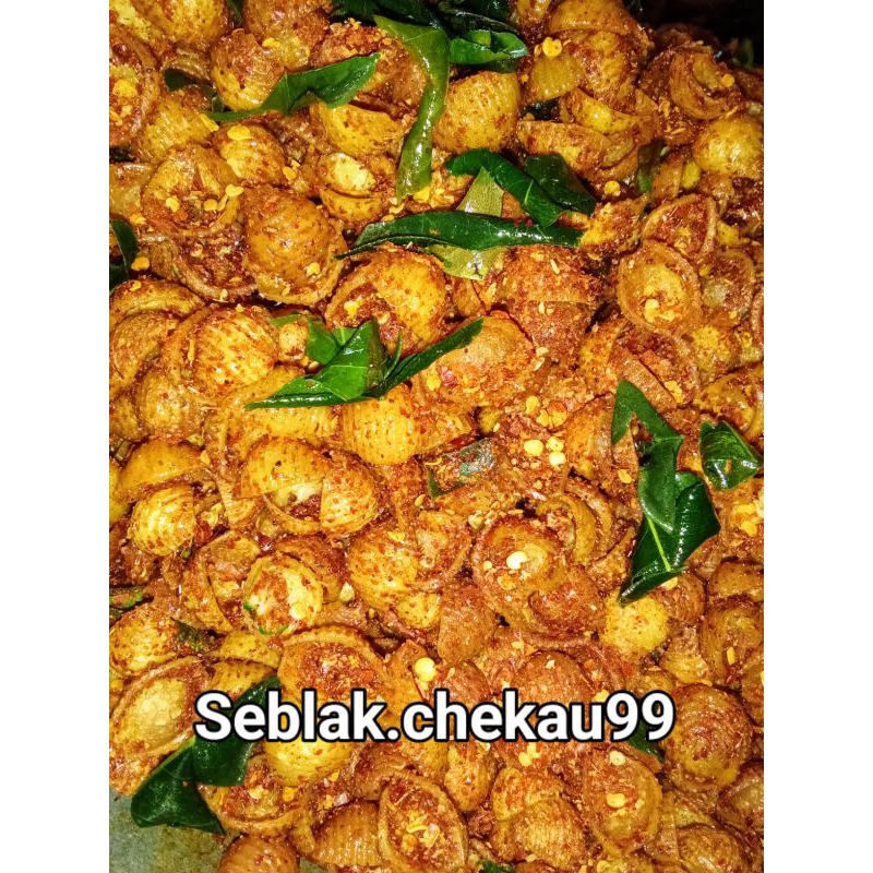 

1kg seblak makroni kerang rasa pedas original extra daun jeruk