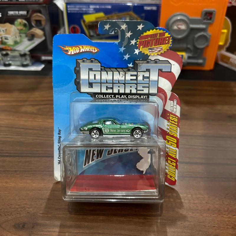 Hot Wheels Connect Cars ~ New Jersey ‘64 Corvette Stingray Diecast