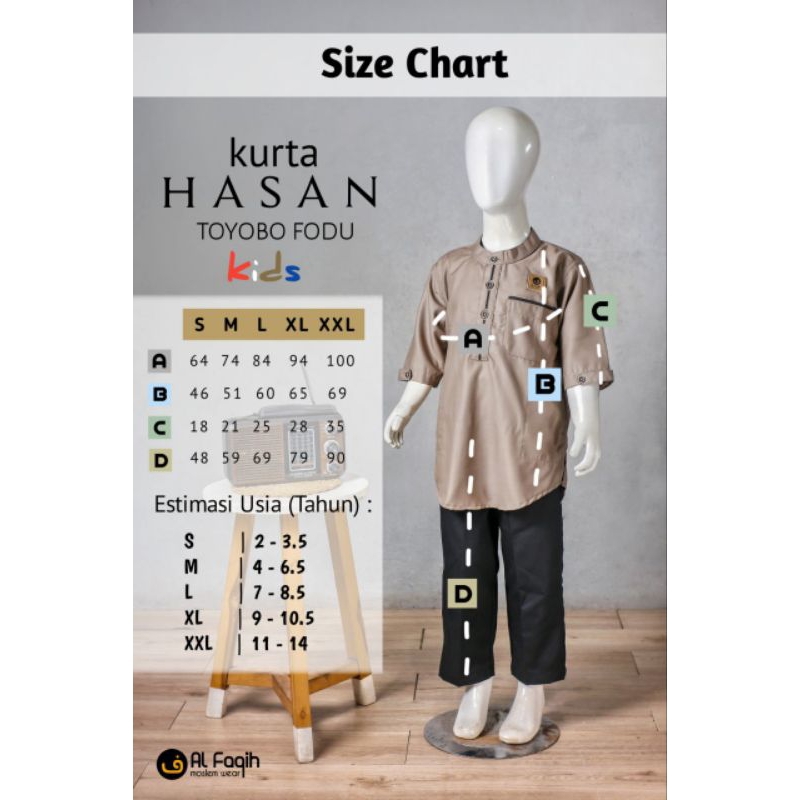 Kurta Kids Hasan Al Faqih Moslem