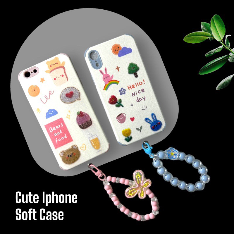 READY |  Chain Soft Case Casing Gantungan Strap IPhone 12 11 Pro Max 6 6s se 2020 8 7 Plus xr x xs x