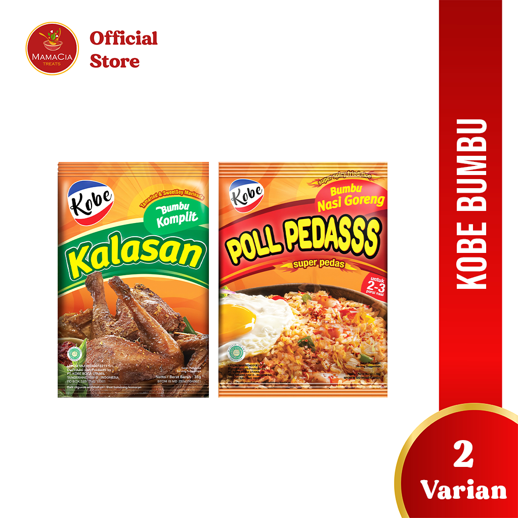 

Kobe Bumbu Komplit Ayam Kalasan Nasi Goreng Pedas Sachet