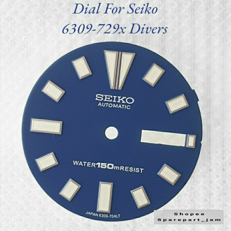 Dial for Seiko 6309-729X automatic divers - Blue