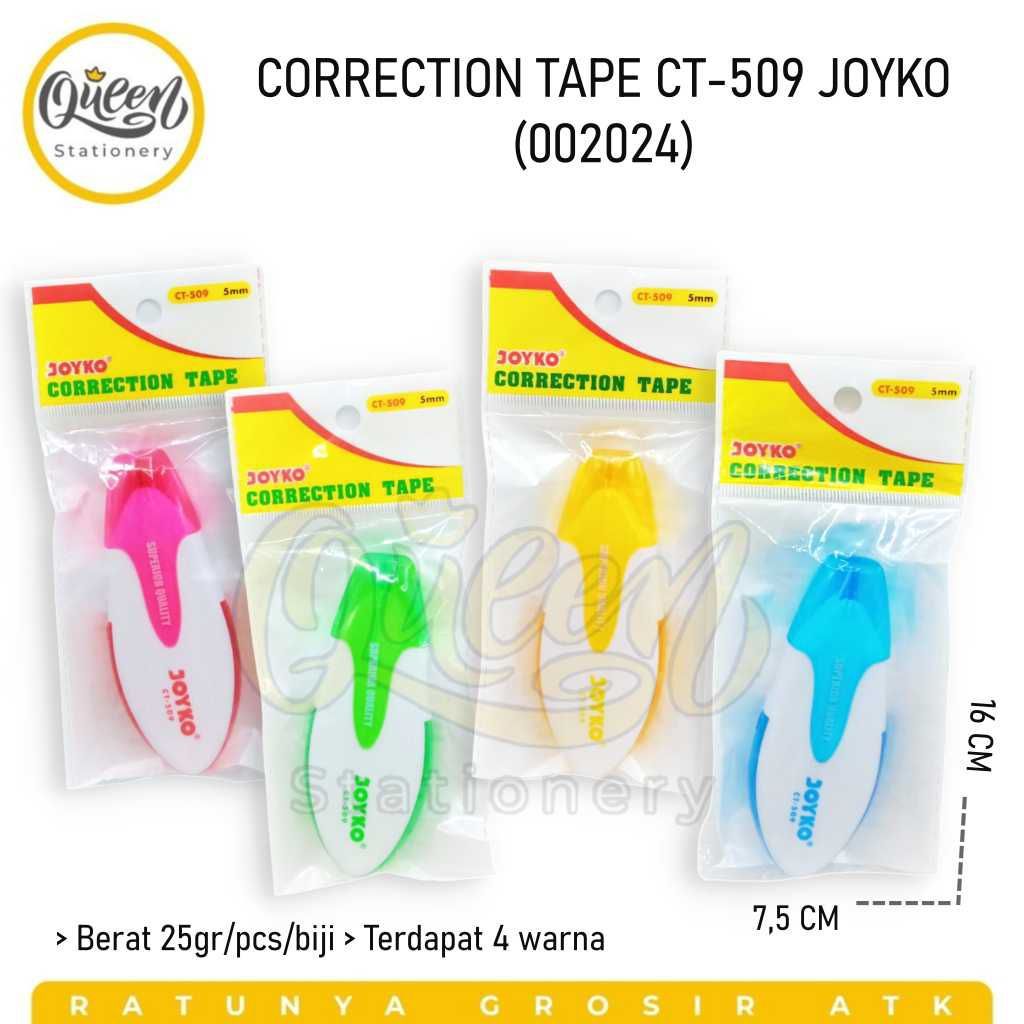 1 PCS CORRECTION TAPE CT-509 JOYKO / TIP X / TIPE X KERING / STIPO (002042)