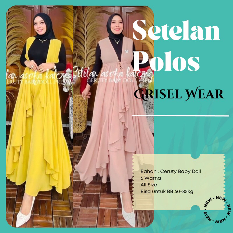 Setelan Wanita Asofa Terbaru Grisel Set07