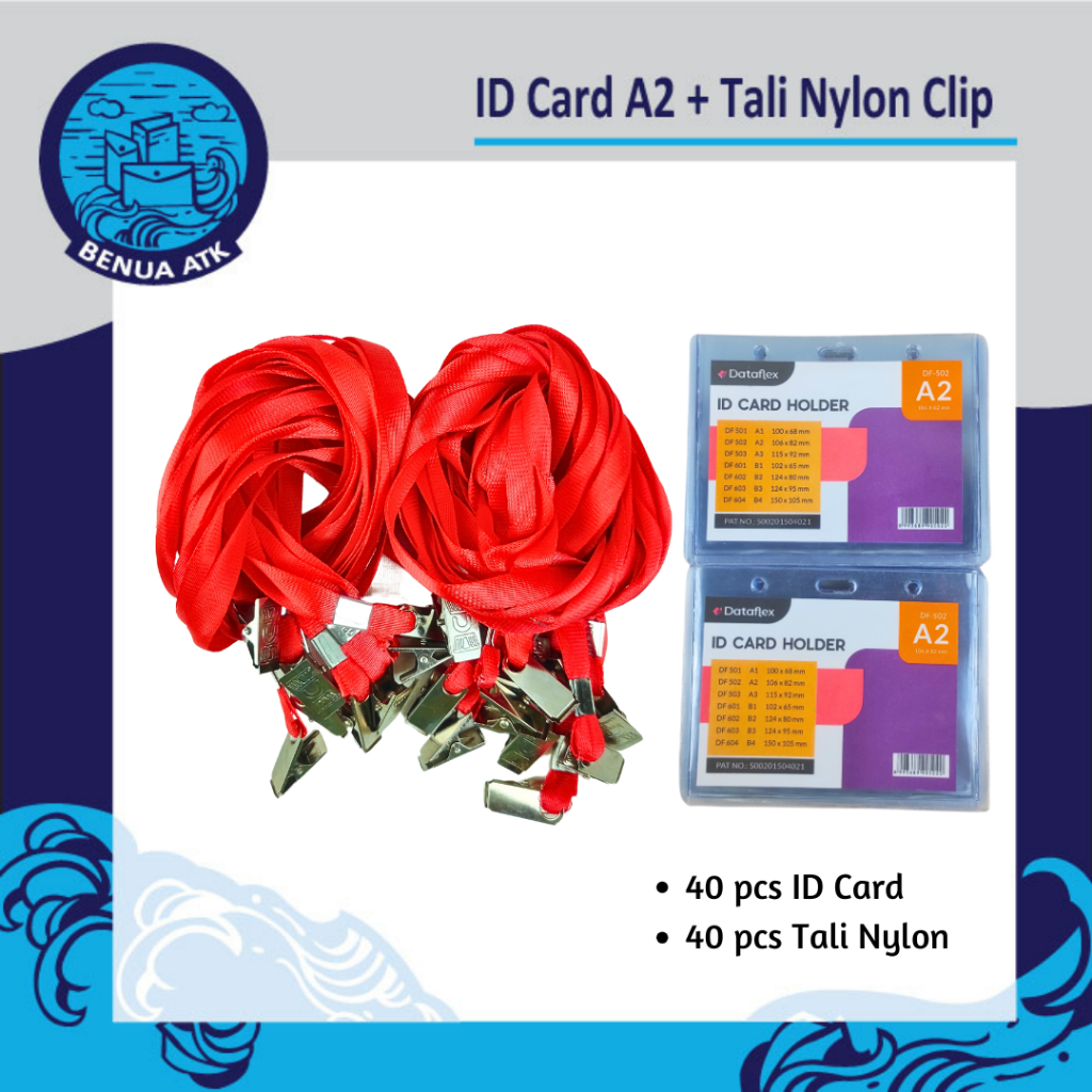 

Bundling ID Card A2 + Tali Nylon Clip Besi [NYL]