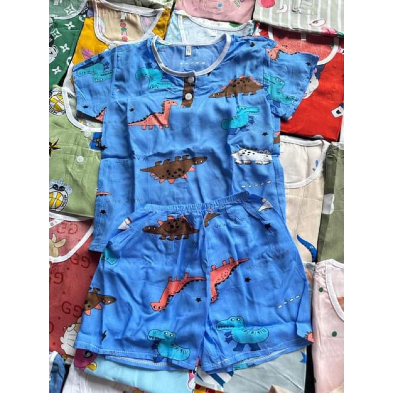 Setelan Rayon Anak Celana Pendek/Setelan Rayon Anak HP