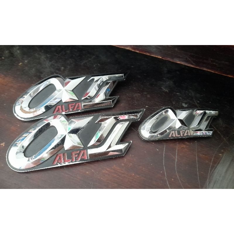 yamaha alfa emblem body timbul copotan original