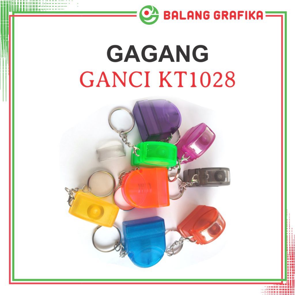 Gagang Stempel Gantungan Kunci Case Ganci Transparan KT 1028