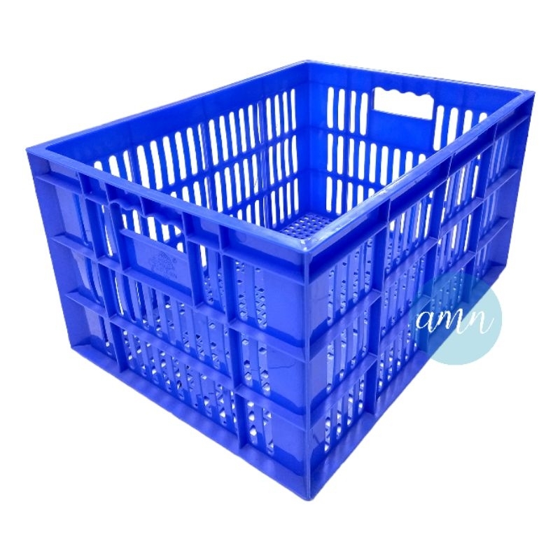 Krat Piring Buah / Krat Keranjang Industri Serbaguna Tebal 40 L / Krat Piring Plastik 100% HD Ori