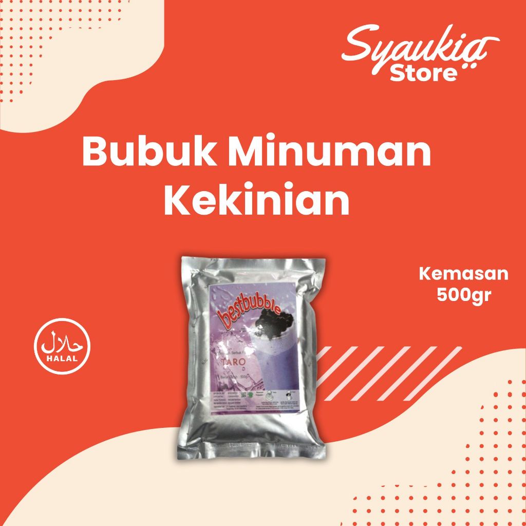 

Taro Bubuk Minuman Ice Blended Bubble Powder 500 Gram