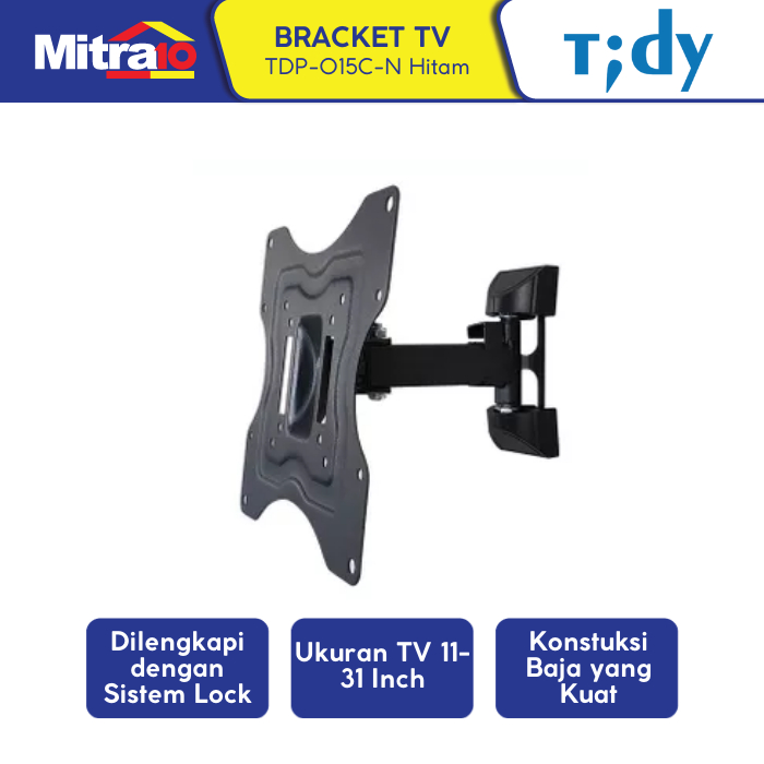 Bracket TV 11-31 Inch Hitam - Universal Wall Mount - Tidy