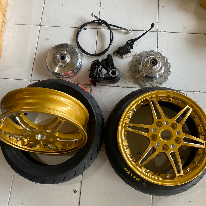 upgrade ring 12 vespa PX PXE Excel Spartan velg model marrus adaptor gscooter