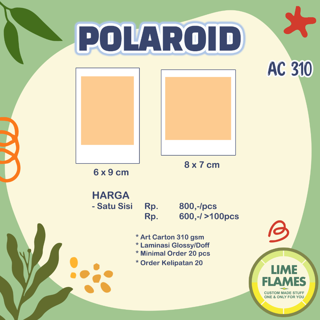 

Cetak Polaroid Custom