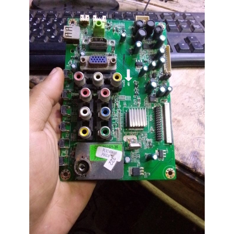 MB MAINBOARD MOTHERBOARD TV LED POLYTRON PLD 24D600 /PLD 24D600