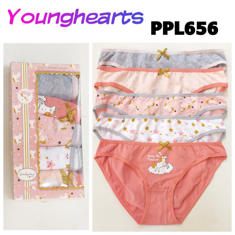 PPL656 panty pack katun younghearts mini L