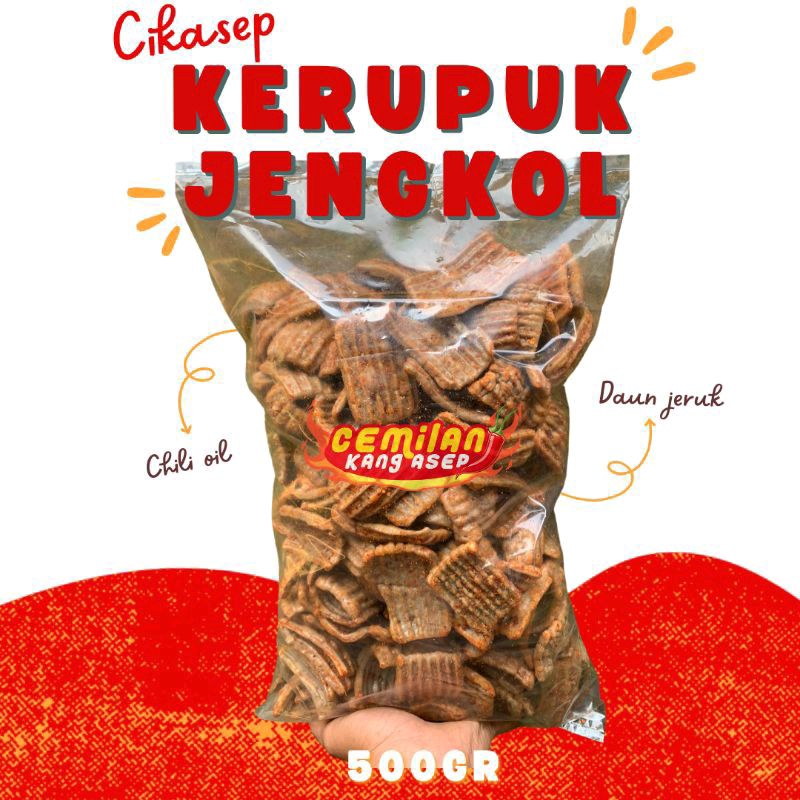 

Cikasep Kerupuk Jengkol Pedas 500gr Snack Food