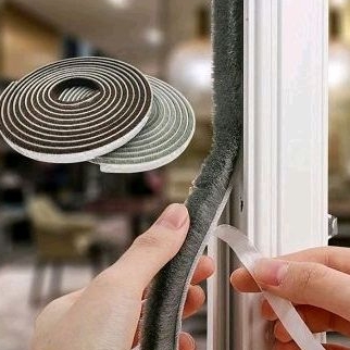 MOHAIR BULU MOHER DOOR SEAL PENUTUP CELAH PEREDAM PINTU - 1 METER