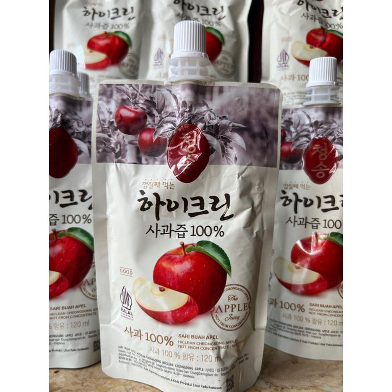 

apel jus, HICLEAN CHEONGSONG APPLE, 10pcs apple juice jusapple saribuahapel minumankorea minumanankorea hampersnatal christmashampers