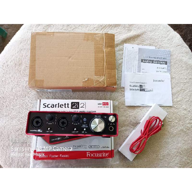 Focusrite Scarlett 2i2 2nd Gen Soundcard Second Generation Audio Interface Original Mulus