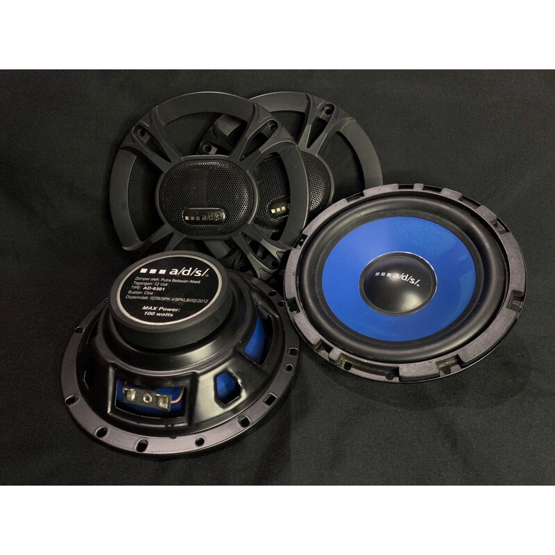 Speaker Pintu Mobil 6inch ADS (AD-6501) Universal 1 Pasang Kanan-Kiri