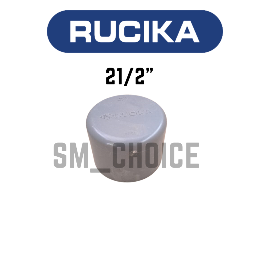RUCIKA CAP PVC 21/2 INCH D DOP PVC 21/2" D RUCIKA PENUTUP PIPA 21/2" D