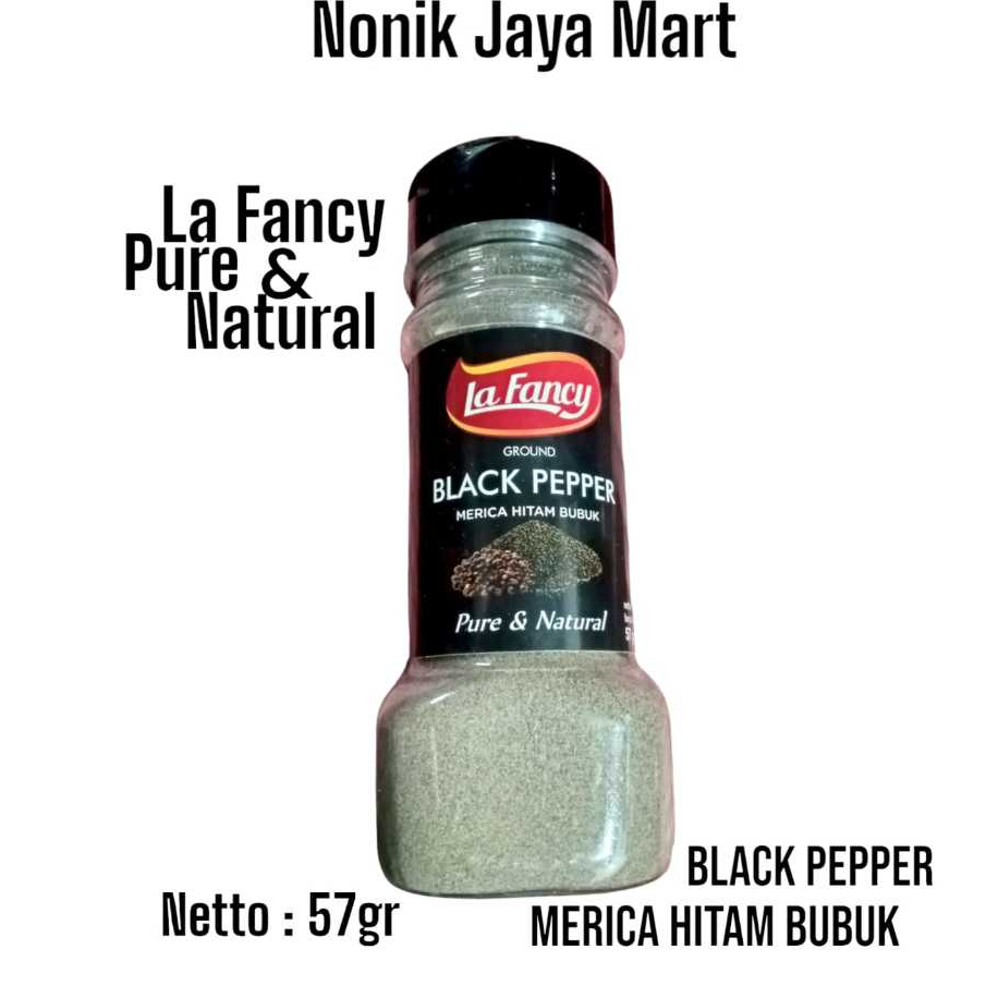 

La Fancy Merica Hitam Bubuk 100% Murni Kemasan 57gr