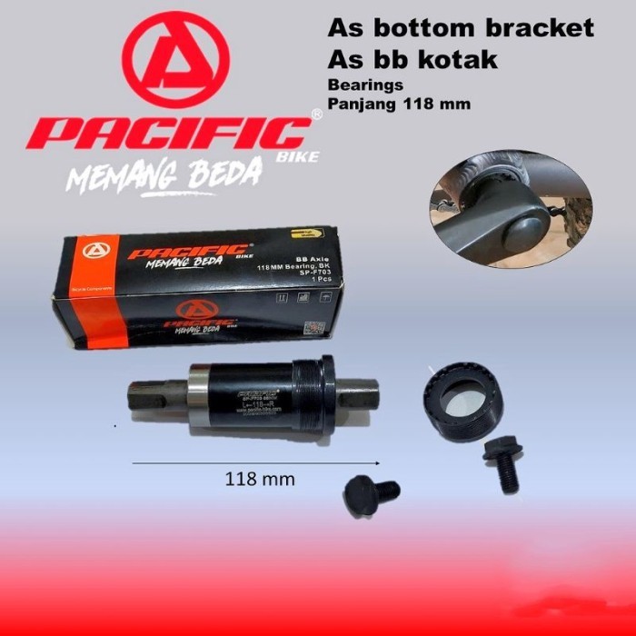 As BB Tengah Bearing sepeda BOTTOM BRACKET as kotak