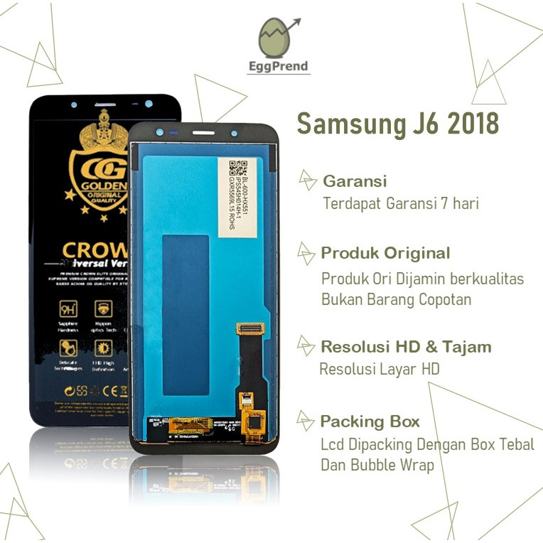 LCD TOUCHSCREEN SAMSUNG GALAXY J6 2018 / J600 ORIGINAL FULLSET COMPLETE / LCD SAMSUNG J6 / LCD SAMSU