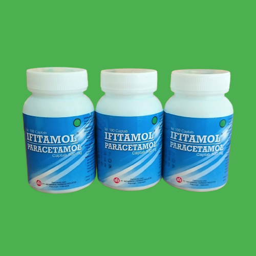 IFITAMOL KALENG ISI 100 TABLET (PARACETAMOL 500MG)
