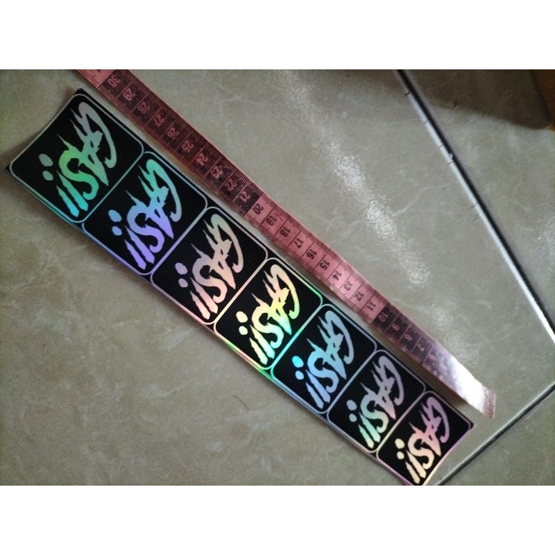 

Stiker gass bahan hologram isi 7pcs